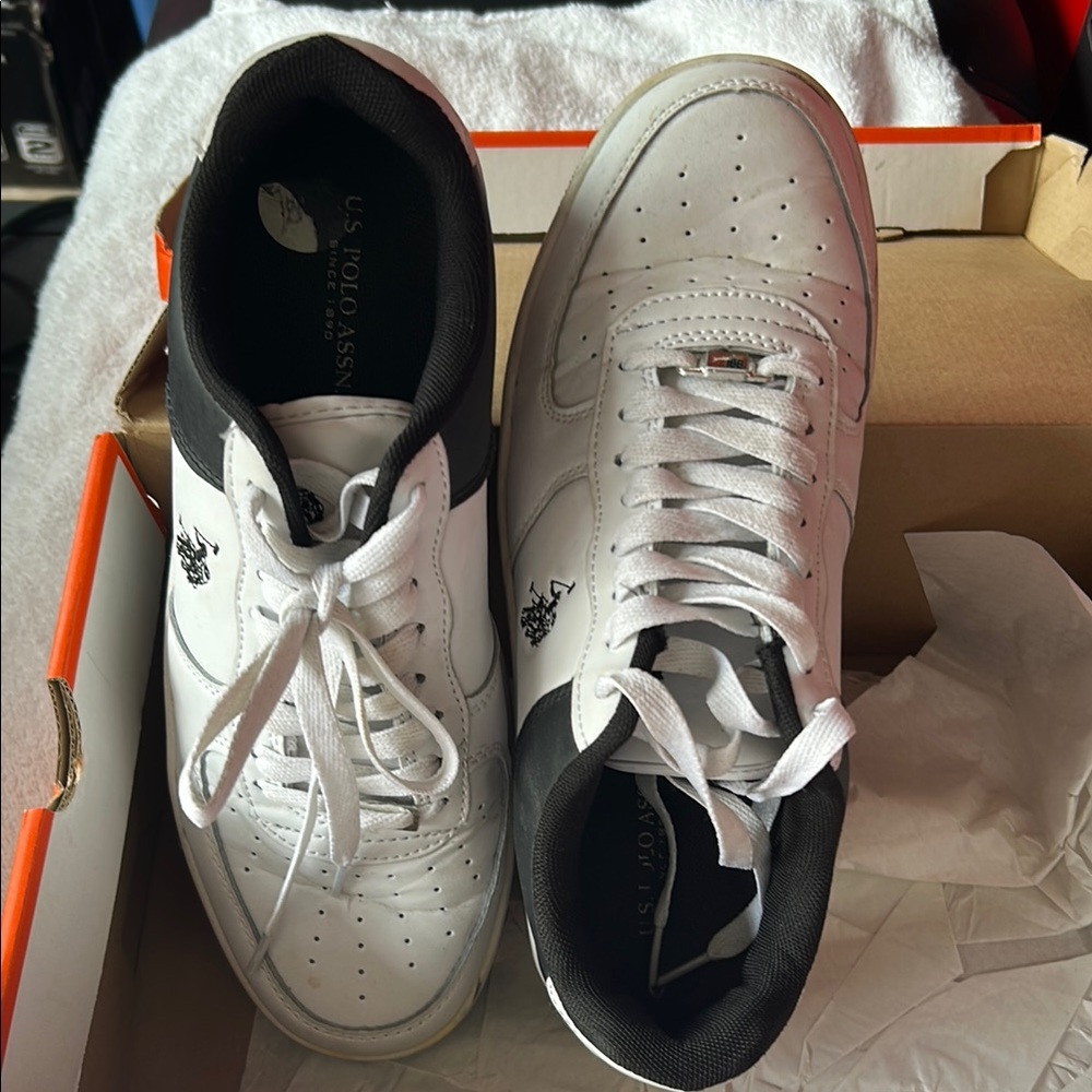 U.S. Polo Assn. Men's White Sneakers